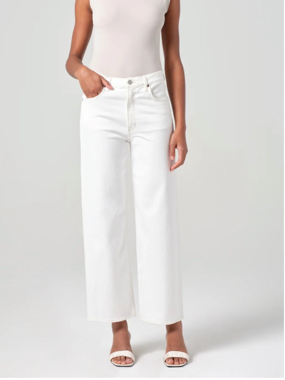 AGOLDE Ren Jean (Stretch) in White Wash Size 29